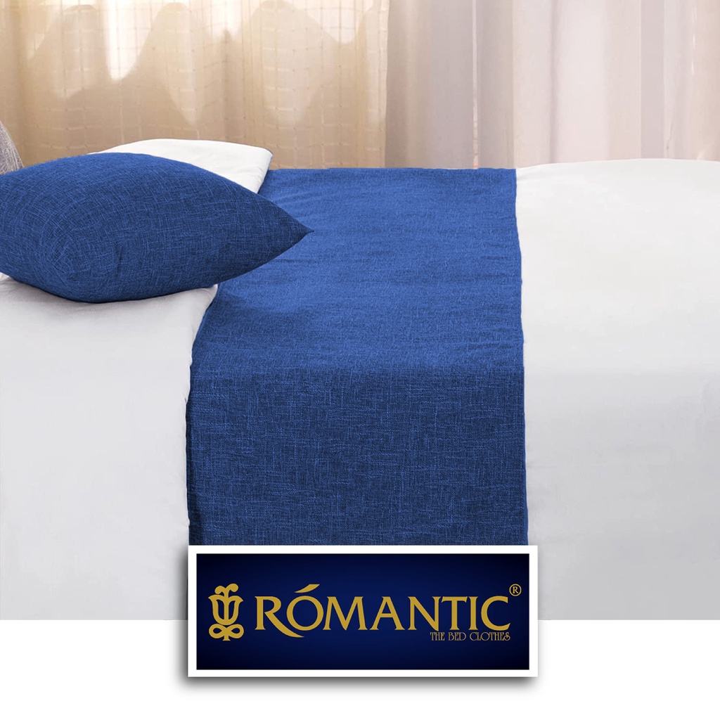 Bed Runner / Selendang kasur Blue by ROMANTIC standard Hotel minimalis