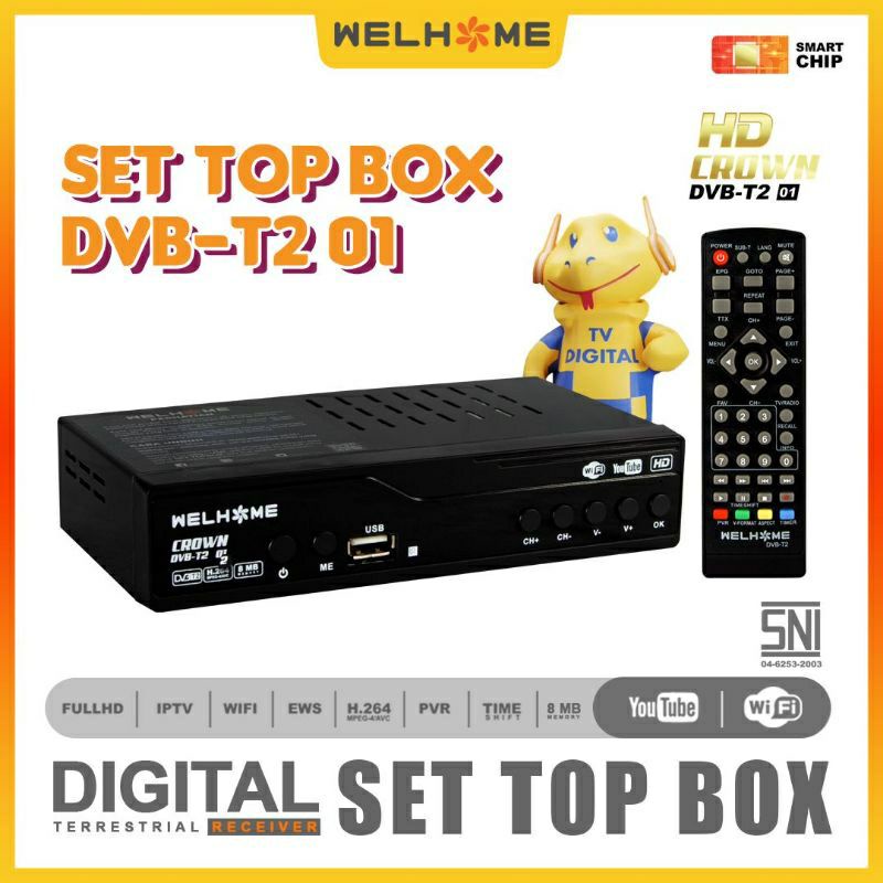 Set Top Box STB DVB T2 - Digital Terrestrial Receiver