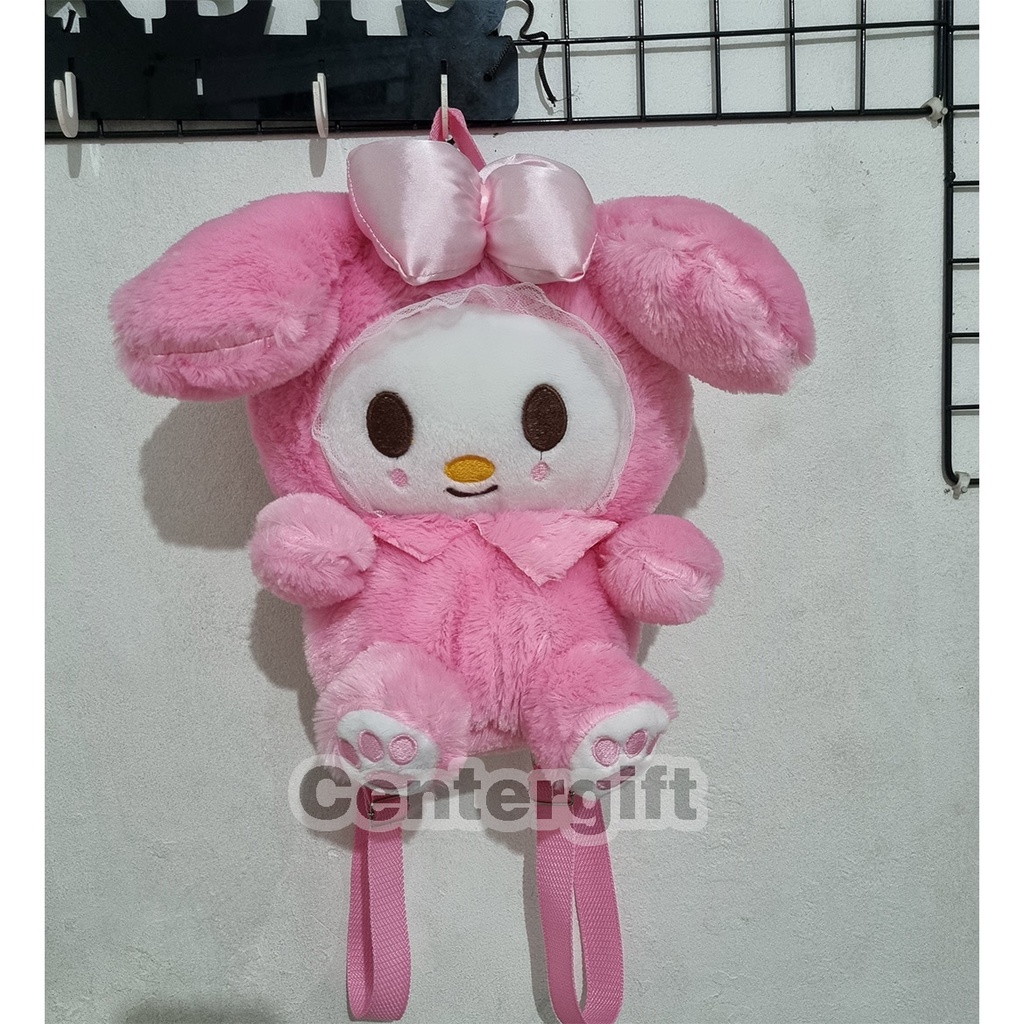 Tas Boneka Karakter Melody Ransel Wanita Kelinci Cute Bordir Ransel Anak Melody