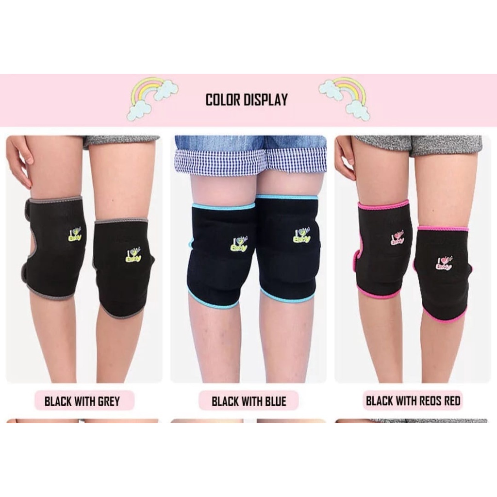 (COD) AOLIKES 7117 Pelindung Lutut Siku Anak - Knee Pad Support Deker Anak