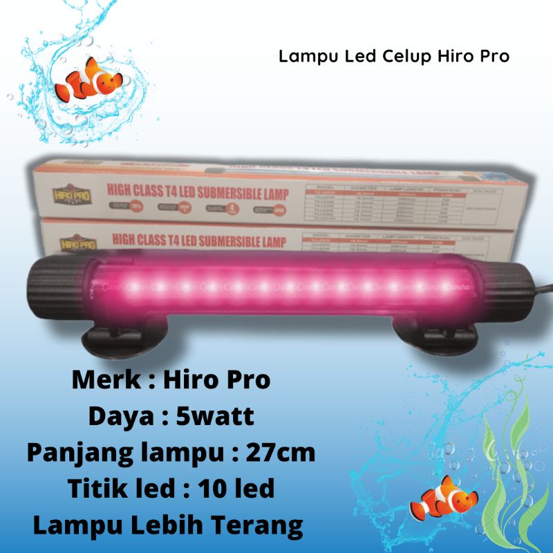 PROMO MURAH Lampu Led Celup Aquarium HIRO PRO T430