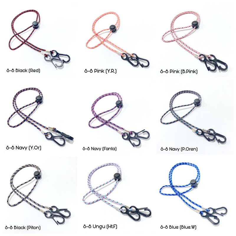 [RANDOM] Prusik Tali Masker / Strap Masker / Kalung Masker Prusik