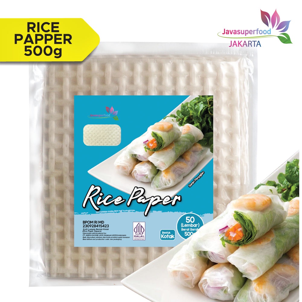 Rice Paper / Banh Trang High Quality Rice Paper 22cm / Kulit Lumpia Vietnam Rice Paper / rice roll spring roll / Salad Wrap