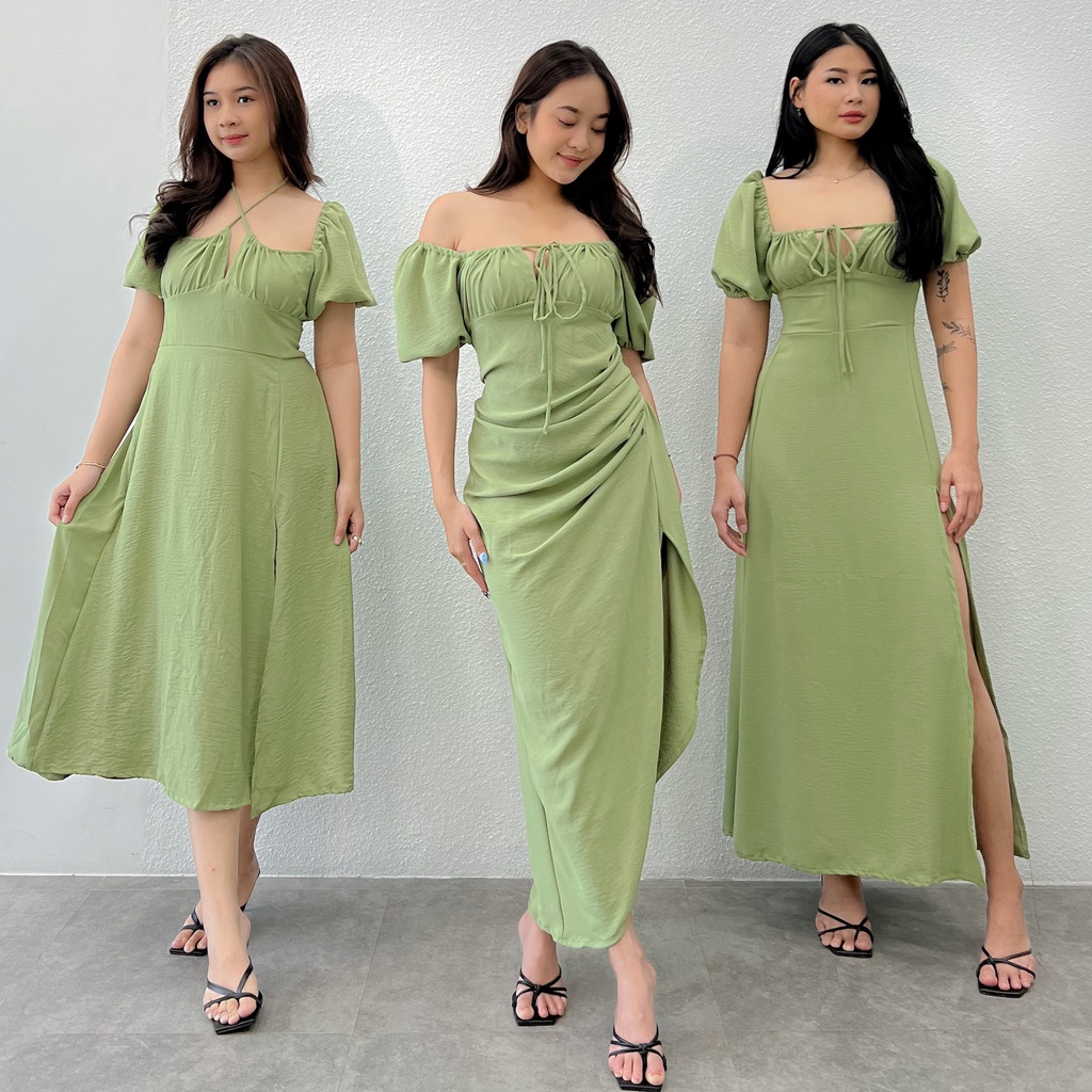 RIMMA DRESS / Midi Dress / Slit Dress / Long Dress / Dress AirFlow