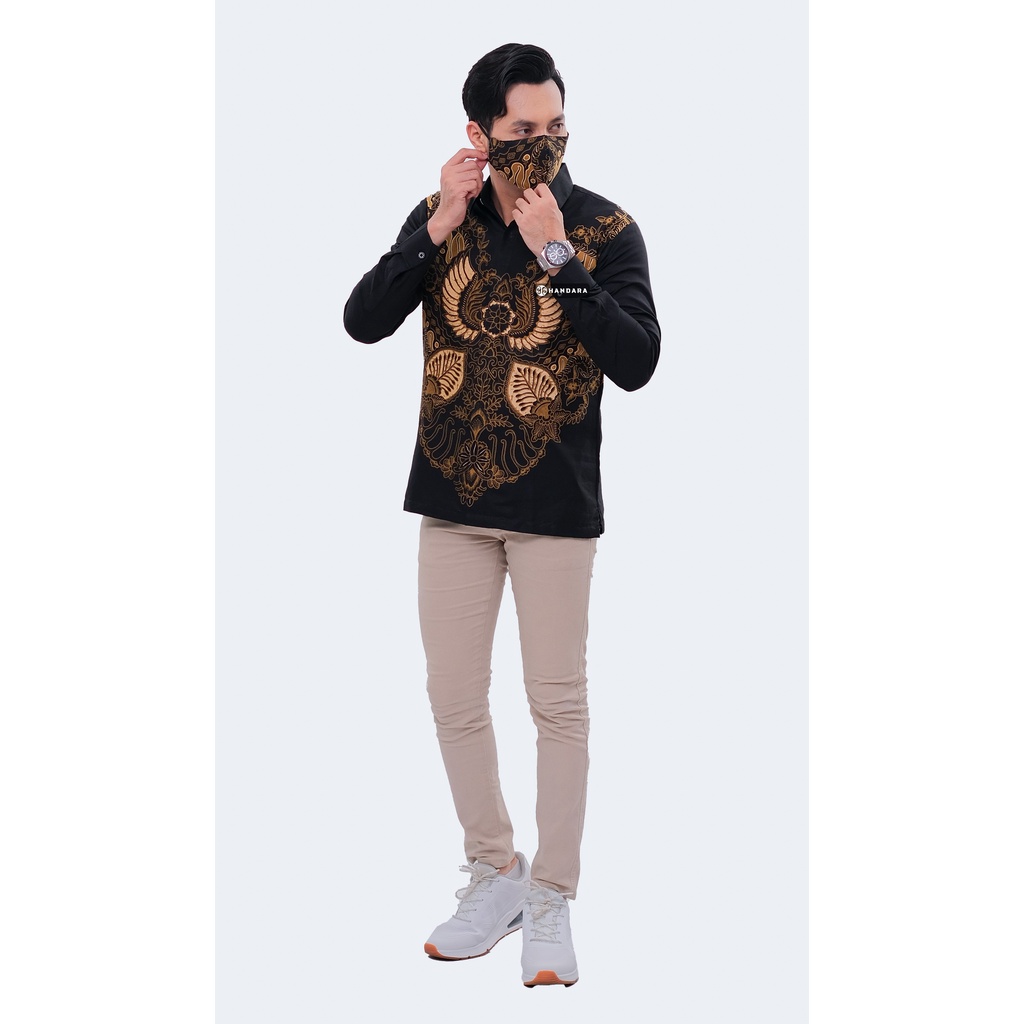 Handara Batik Pria Lengan Panjang Slim Fit Premium Wiro Sasono HB-329