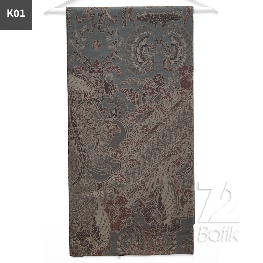 KAIN BATIK PREMIUM Bahan Katun Motif Burung Ekor Panjang Coklat 722692 Cap 72 Jarik Jarit Samping Kebat Panjang Batik Katun Modern Premium Bahan Seragam Batik Pernikahan Kantor Keluarga Murah Kamen Jadi Batik Bali Lembaran