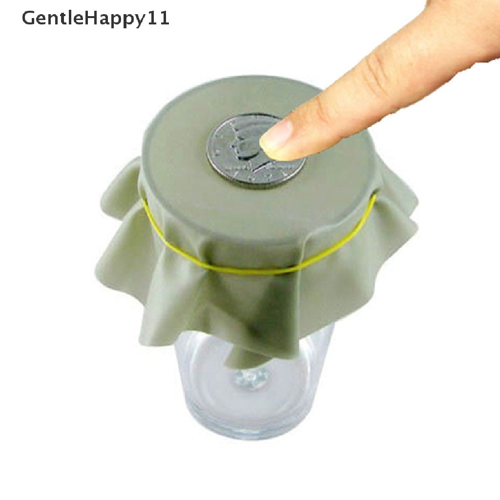 Gentlehappy Coin Penetration Magic Tricks Dish Coin Thru Rubber Sheet Ke Cangkir Lubang Hitam id