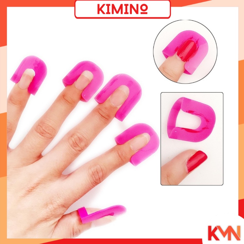 KMN 26pcs Klip Pelindung Pinggiran Jari Alat Bantu Kuku Tumpah Kutek Nail Art Tools Pedicure