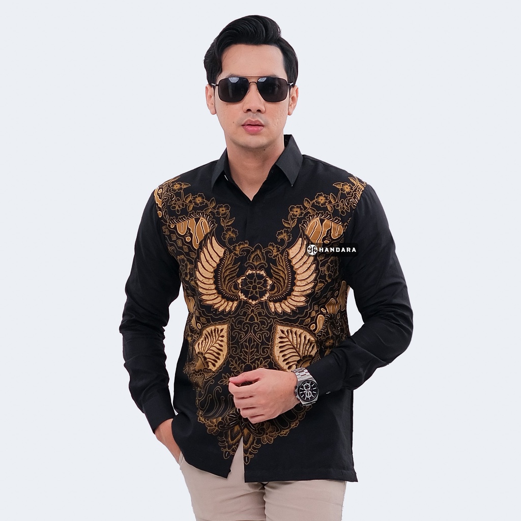 Handara Batik Pria Lengan Panjang Slim Fit Premium Wiro Sasono HB-329