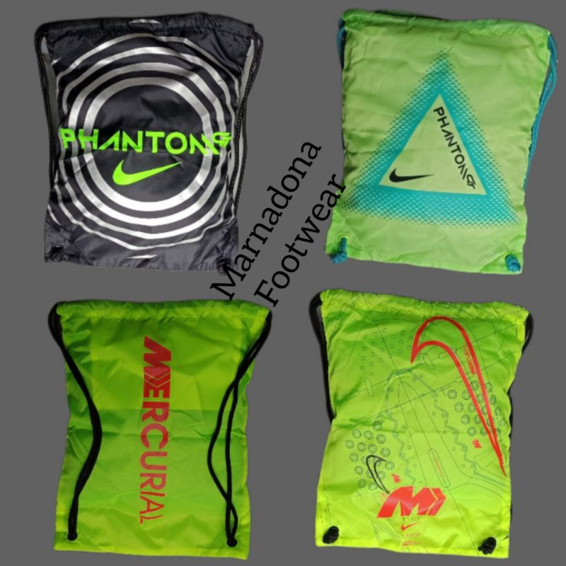 Tas sepatu bola,futsal,Ket running dan lainya Gymsack NIKE  Mercurial phantom Original