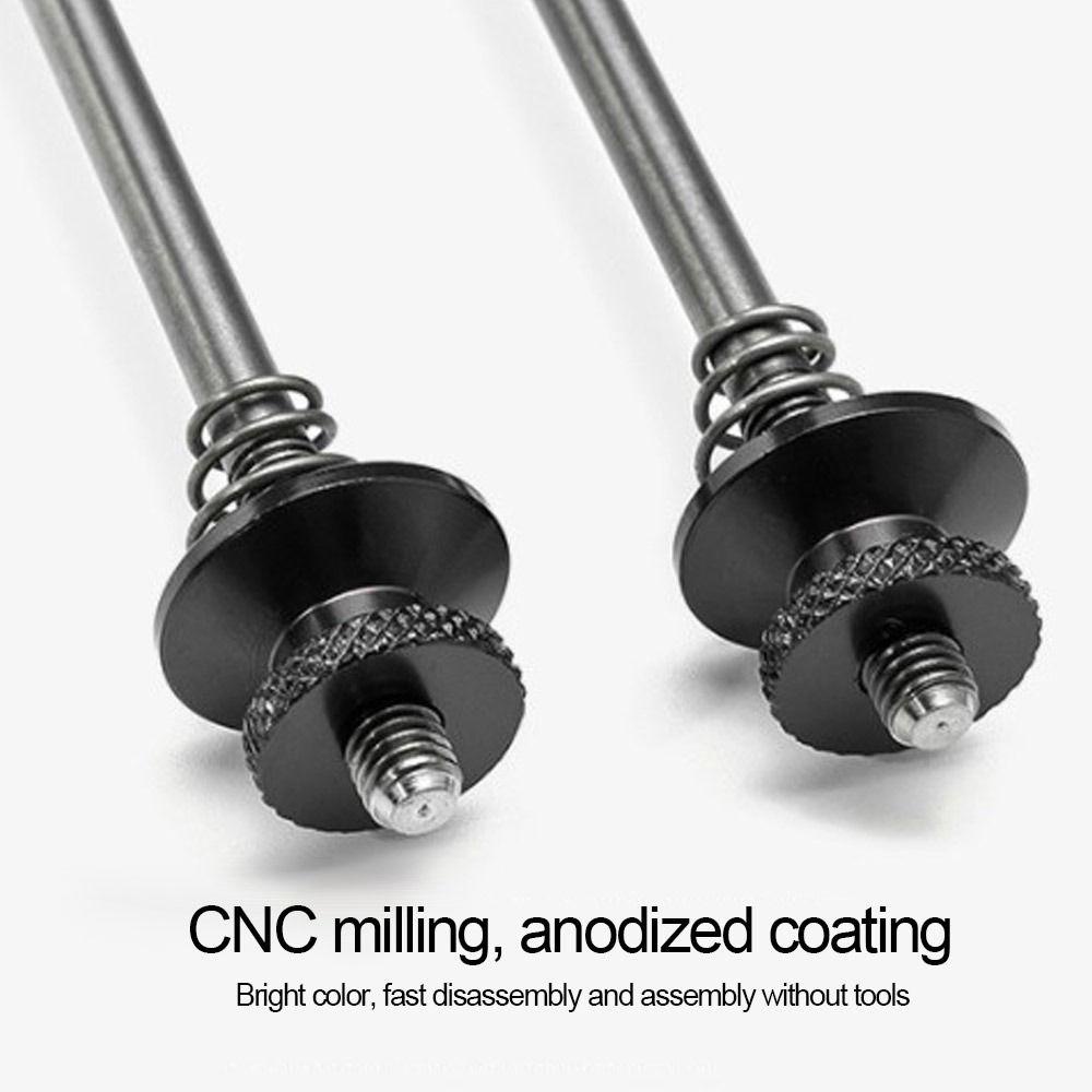 R-FLOWER 1pasang Tusuk Titanium Ti Aksesoris Sepeda Ringan Quick Release Cycling Hub