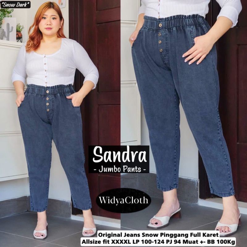 BAGGY JEANS JUMBO (XL XXL XXXL JUMBO) BAGGY WANITA CELANA JEANS WANITA MBC COLLECTION_