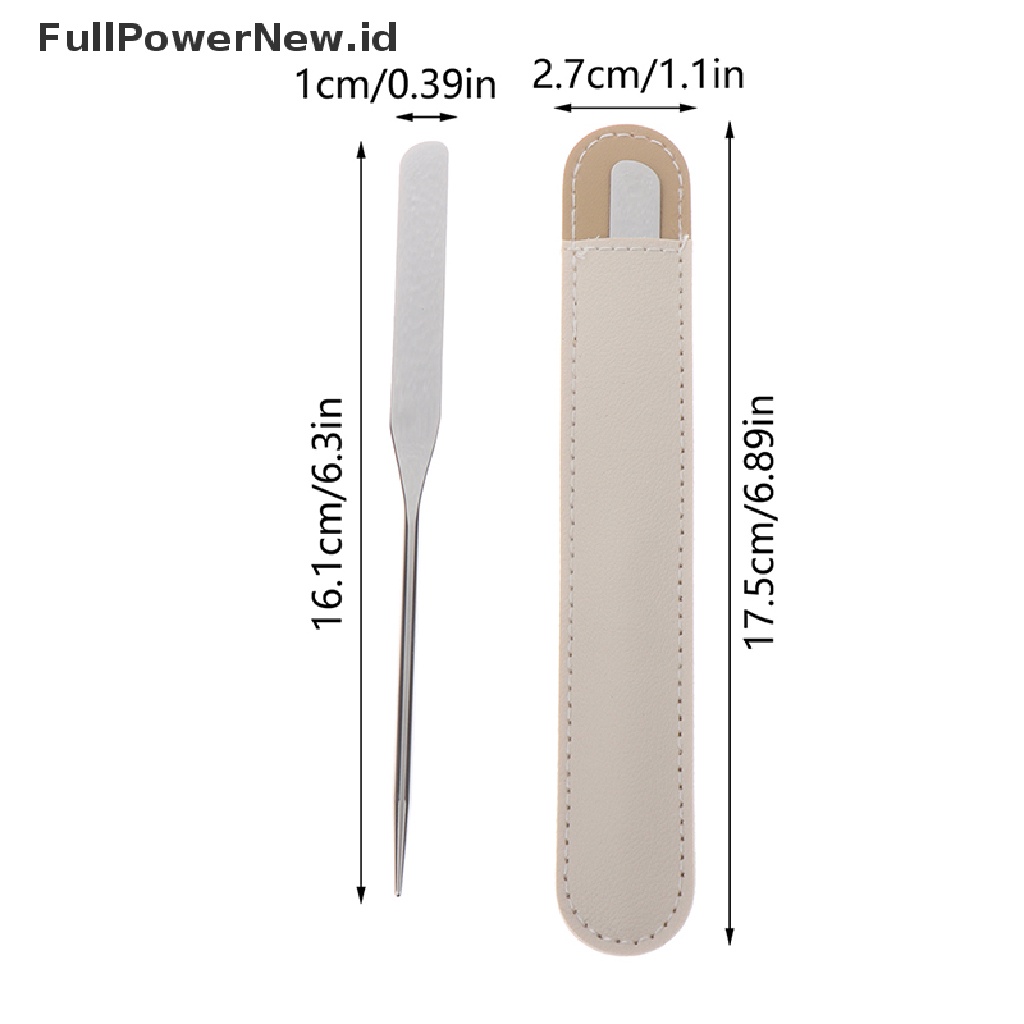 Power Spatula Toner Makeup Dual Head Stainless Steel Dengan Stik Pencampur Tas PU ID