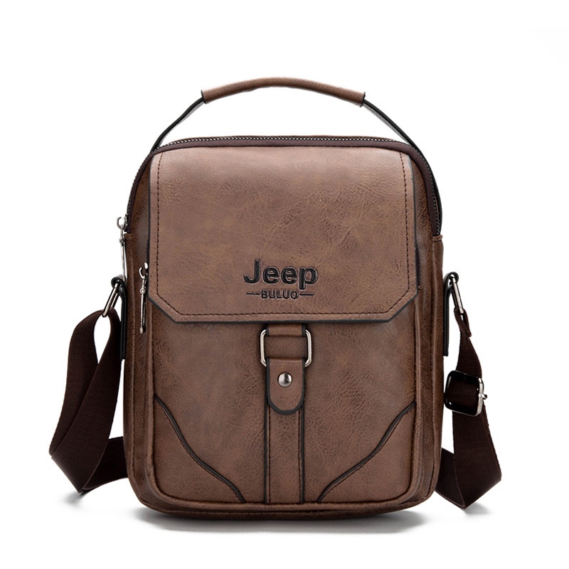 IMPOR JEEP BULUO 1107 TAS SELEMPANG BAHU PRIA MUAT DOMPET BESAR KULIT PU