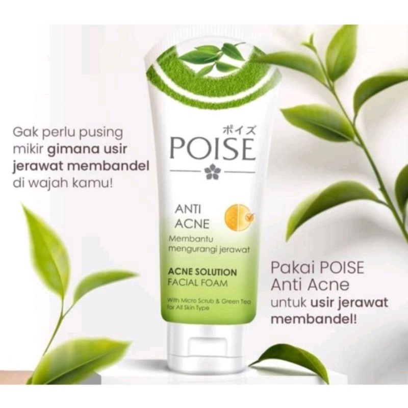 POISE FACIAL FOAM TUBE 100g // SABUN CUCI MUKA POISE