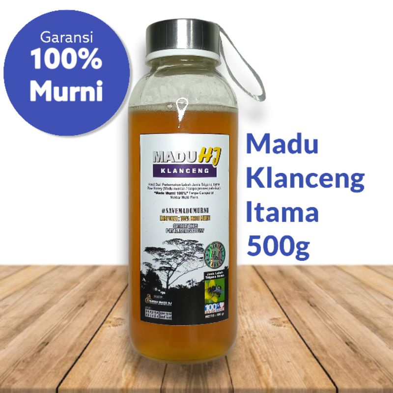 

Madu Klanceng Asli Murni 100% Original Tanpa Campuran Lebah Trigona Itama 125g 300g 500g