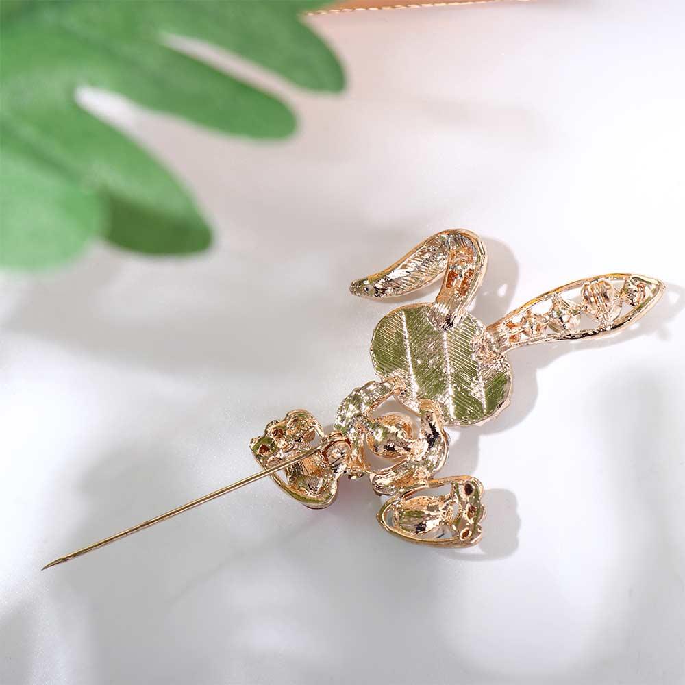 Mxbeauty Bros Kelinci Pernikahan Vintage Perhiasan Hewan Mutiara Untuk Wanita Aksesoris Jas