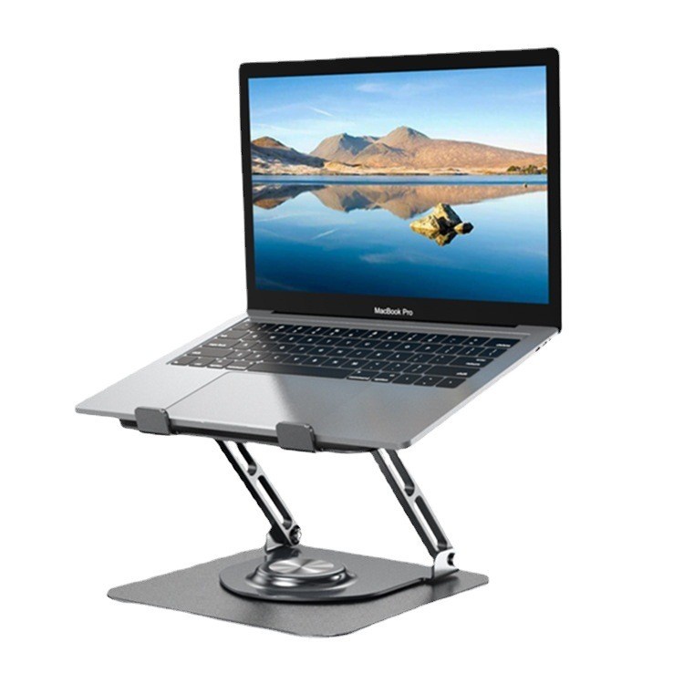 Adjustable Laptop Stand Holder Foldable Alumunium Alas Laptop 360°Spin