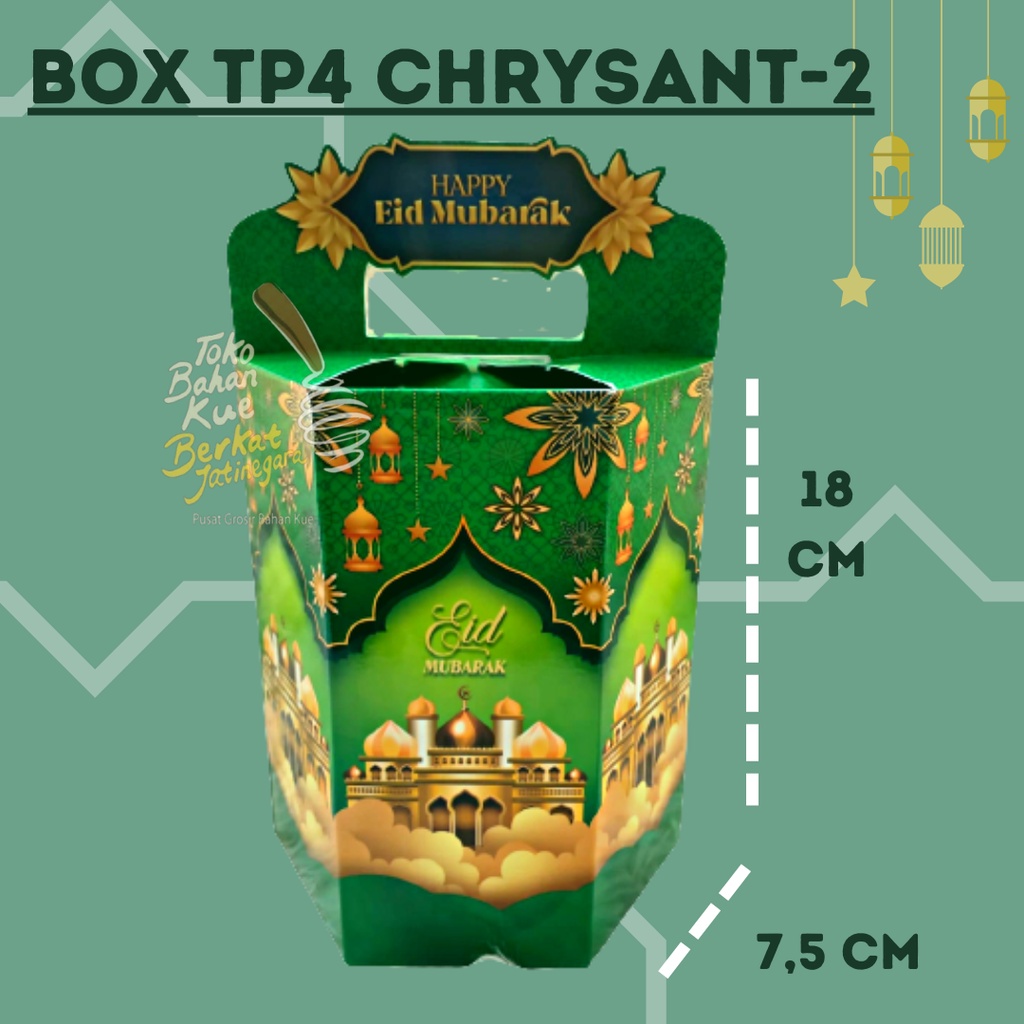 BOX LEBARAN TP4 CHRYSANT-2 / BOX COOKIES LEBARAN