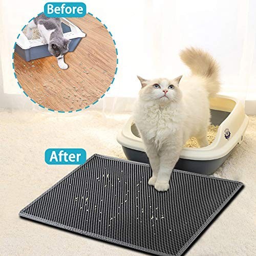 Double-Layer Cat Litter Box Mat Trapper EVA Pad Pet Foam