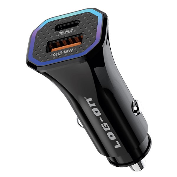 BATOK SAVER MOBIL LOG ON LO-SV35 POWER DRIVE 1 38W PD20W+QC3.0 - CAR CHARGER MOBIL