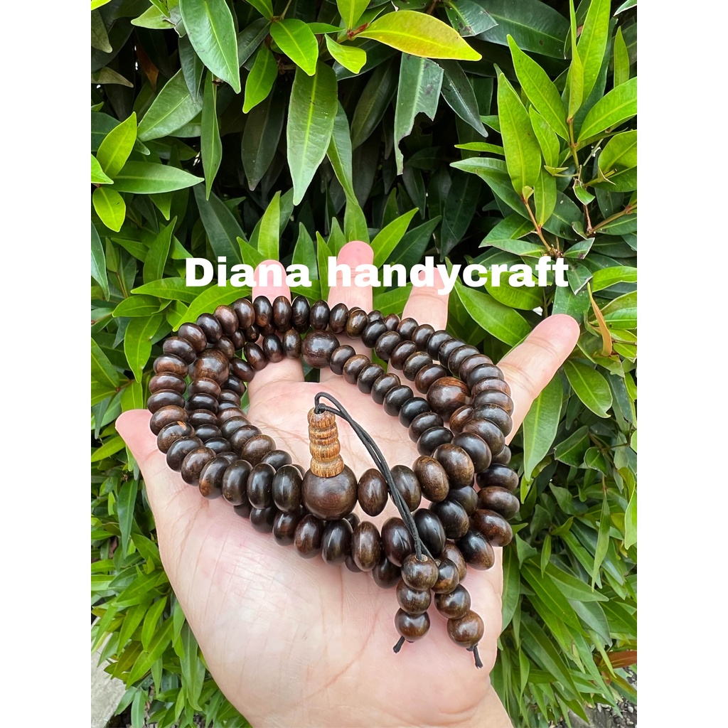 Tasbih Budha 108 Butir Kayu Gaharu Buaya / Tasbih 108 Butir Kayu Gaharu Buaya
