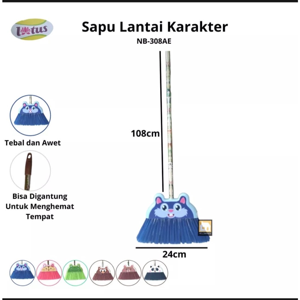 Sapu Nilon Karakter / Sapu Lantai promo bisa COD