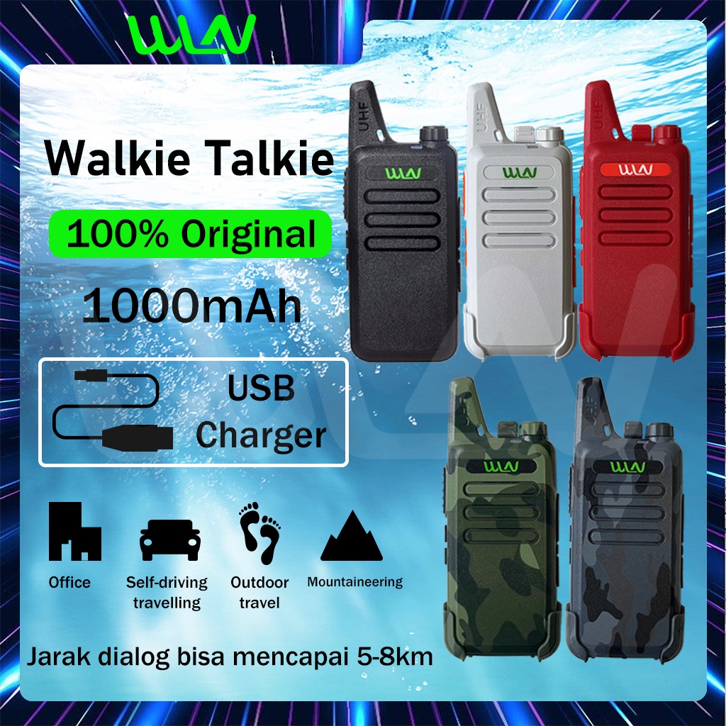 HT WLN 5Warna UHF Handy Talky TWO WAY RADIO C1 walkie talkie 1 UNIT