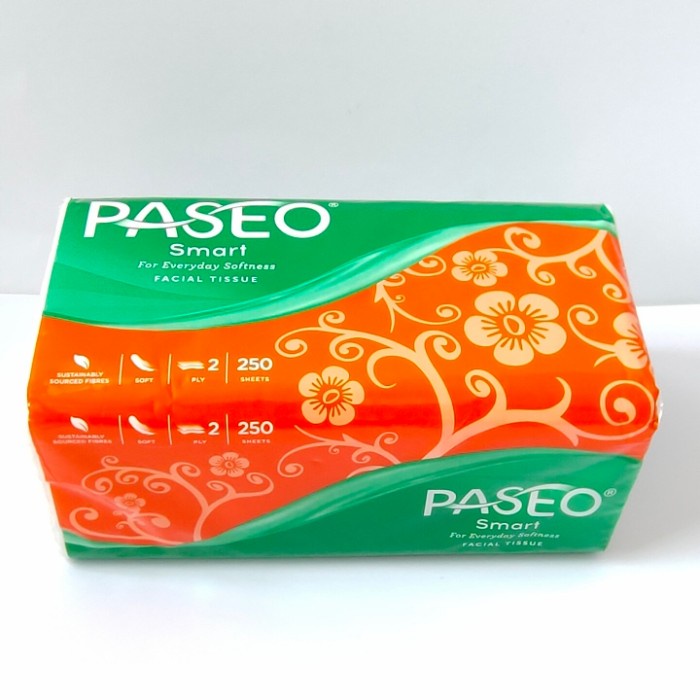 Paseo Facial Smart Soft Pack 250's Tissue Bahan Lembut Bisa Grosir Ready Stock