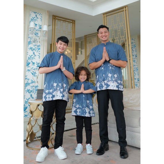 Koko Serimbit Mahkota By Eldeena Syari Original Kokoh Couple Ayah Anak Katun Ima Premium Puring Katu