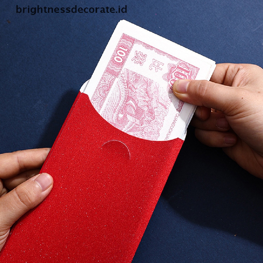 [Birth] Chinese Rabbit Year Festival Hongbao Bronzing Amplop Merah Kartun Anak Hadiah Uang Packing Bag Lucky Red Packets Bag [ID]