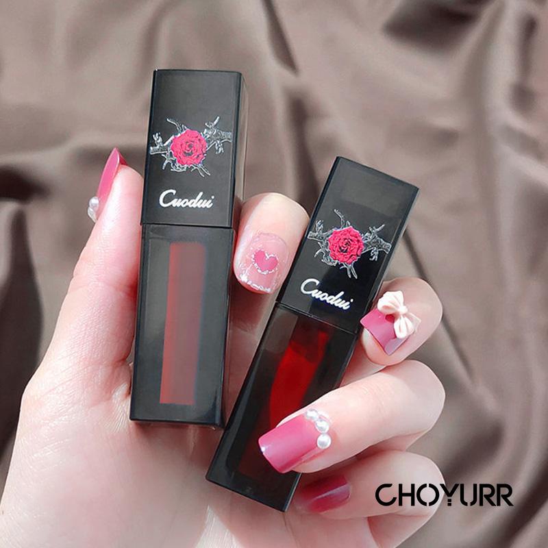 【COD】Lip Cream Matte Lip Glaze Soft Matte Lip Mud Non-Fading Non-Stick Cup Lip Kosmetik Waterproof Long Lasting-CH