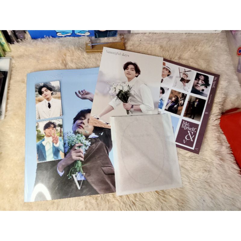 Ready Stok SHARING Me, Myself & V Photofolio Taehyung Photobook Veautiful Days PC RPC Veautiful Days