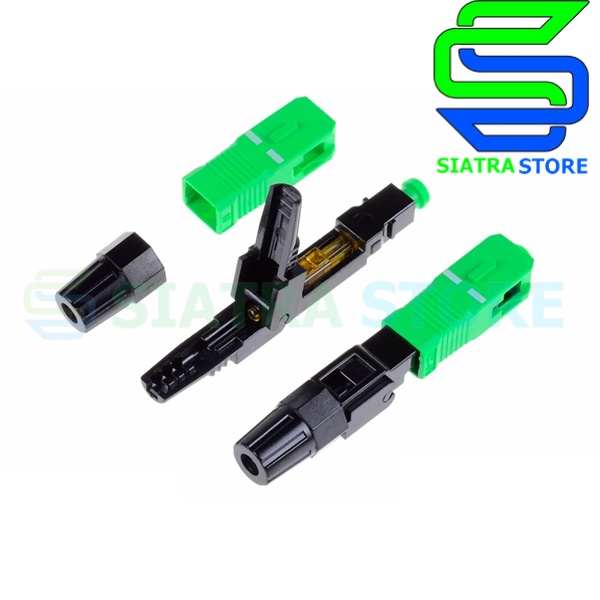 Fiber Optic SC APC Fast Connector | FTTH Fast konektor SC APC Hijau