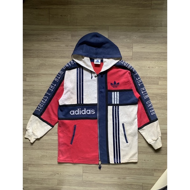 ADIDAS Trefoil Descente Jacket Hoodie Vintage 90s