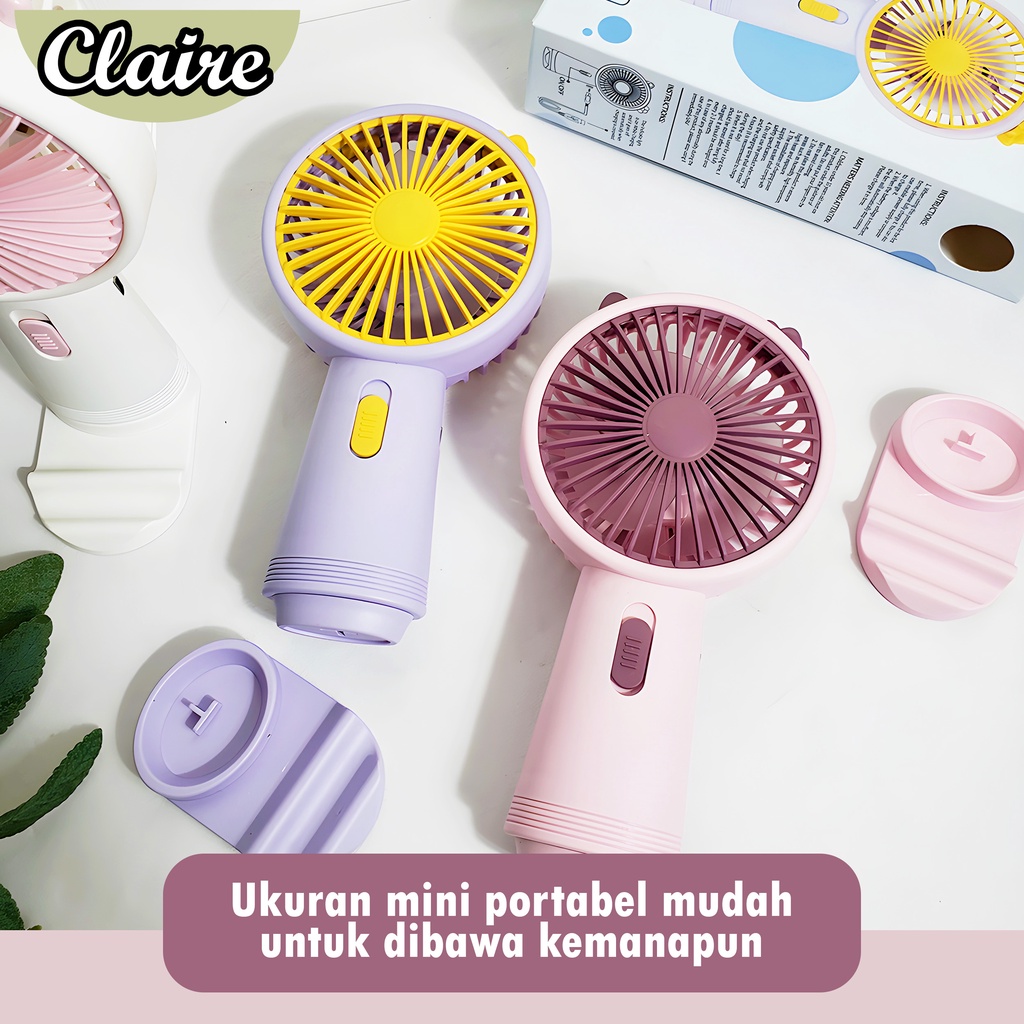 Kipas kecil karakter / Kipas genggam elegan / Mini fan / recharger portabel, tahan lama dan berkualitas