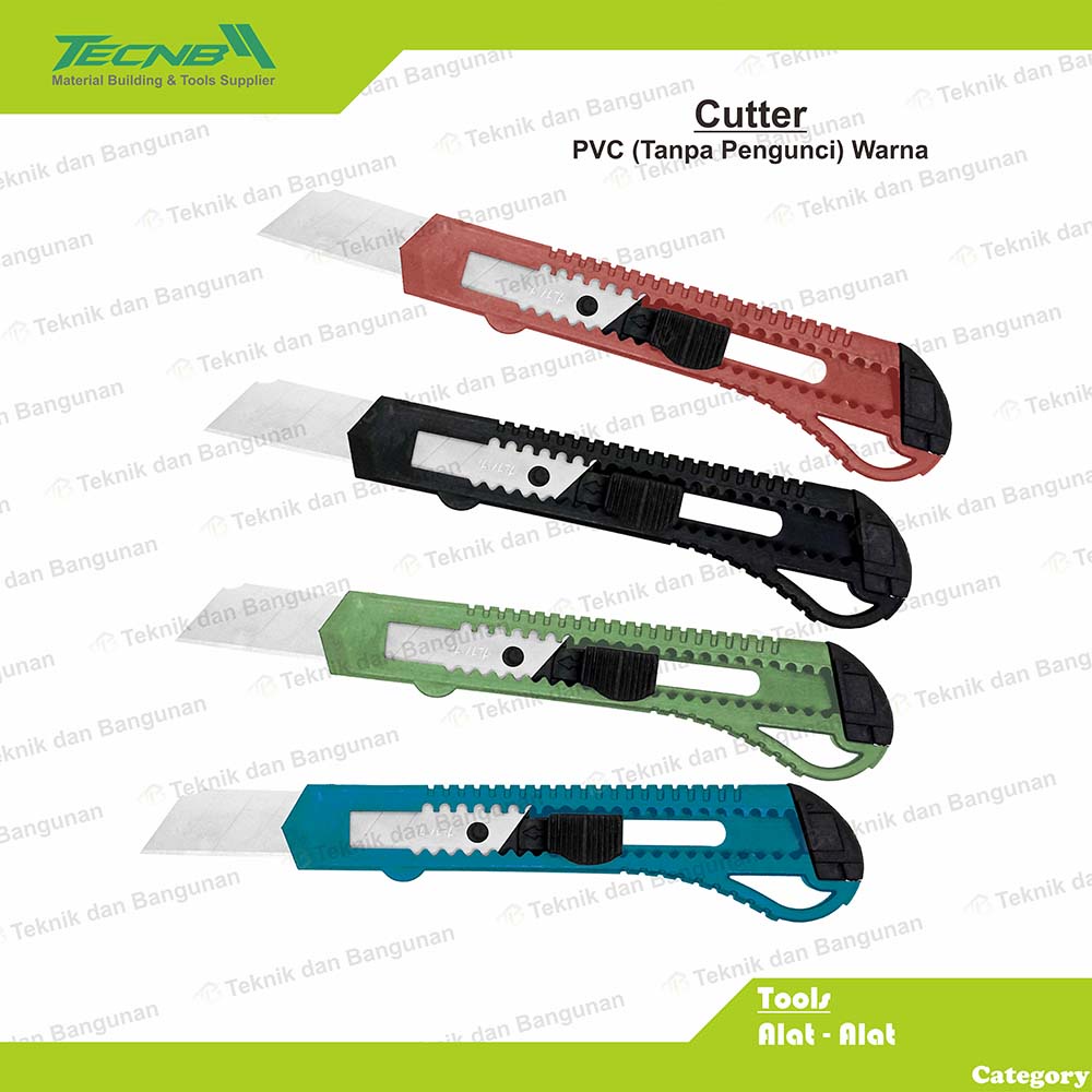 

Pisau Cutter PVC Besar 1 Lusin 12pcs