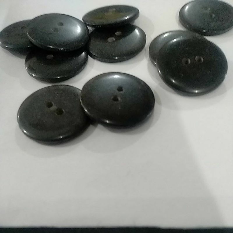 kancing jas besar hitam AB harga per 12biji (OBRAL)