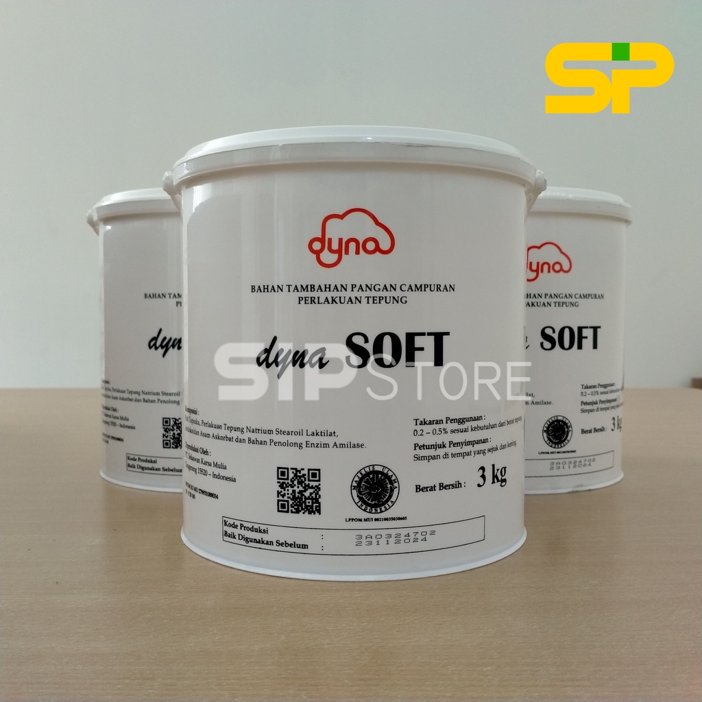

Dyna soft bread improver 3kg/ Pelembut Kue dan Roti 3 kg