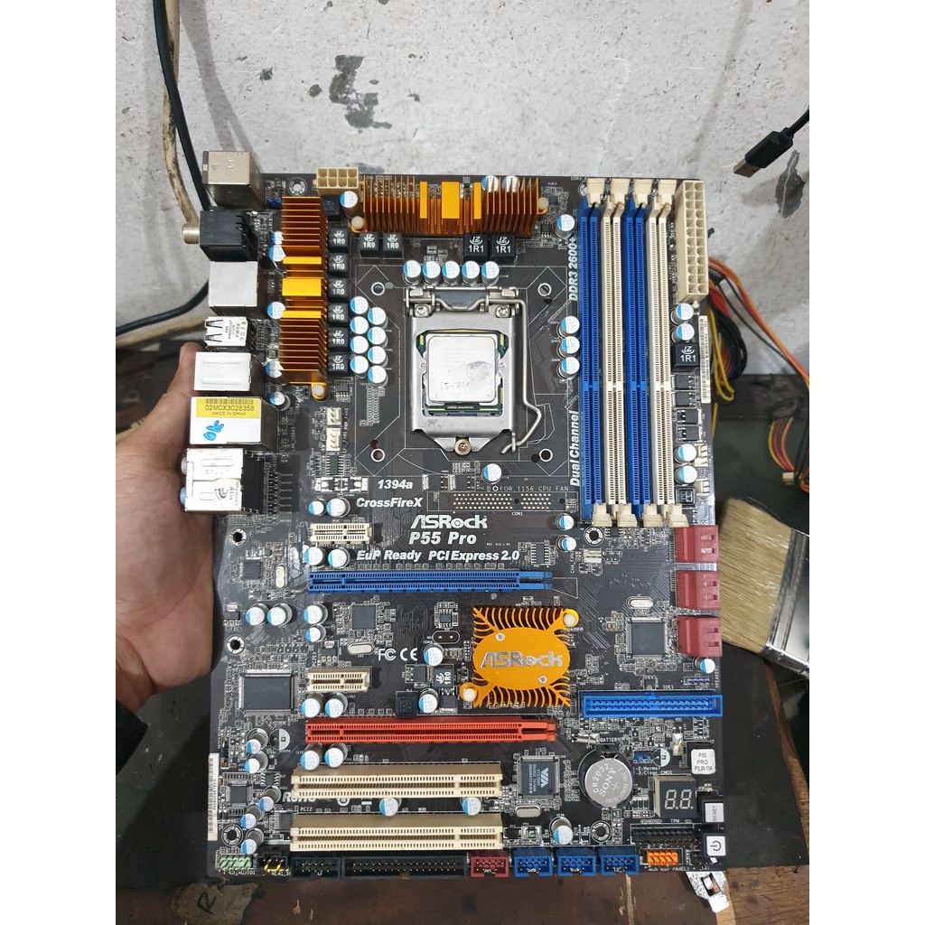 MOBO ASROCK P55 PRO WITH PROC i5 760 MOTHERBOARD ASROCK