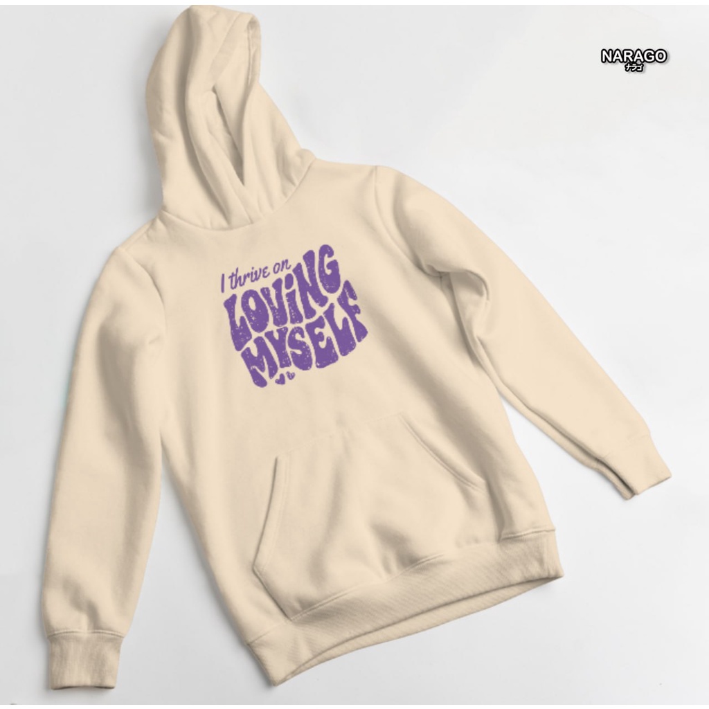 Nara.Grosir - Hoodie Jumper Loving My Self l Sweater Hodie Unisex