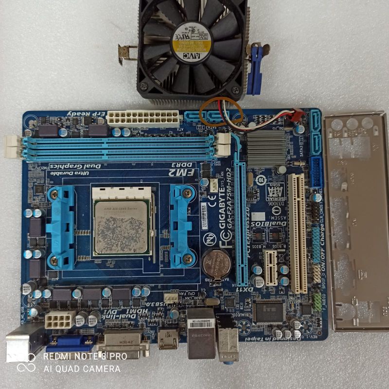 mainboard amd fm2 + processor A10 + fan