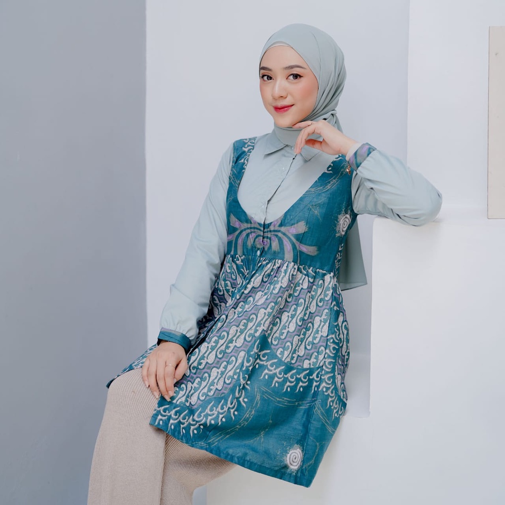 Baju Wanita Atasan Batik Blus Wanita Best Seller Kekinian Murah Jumbo