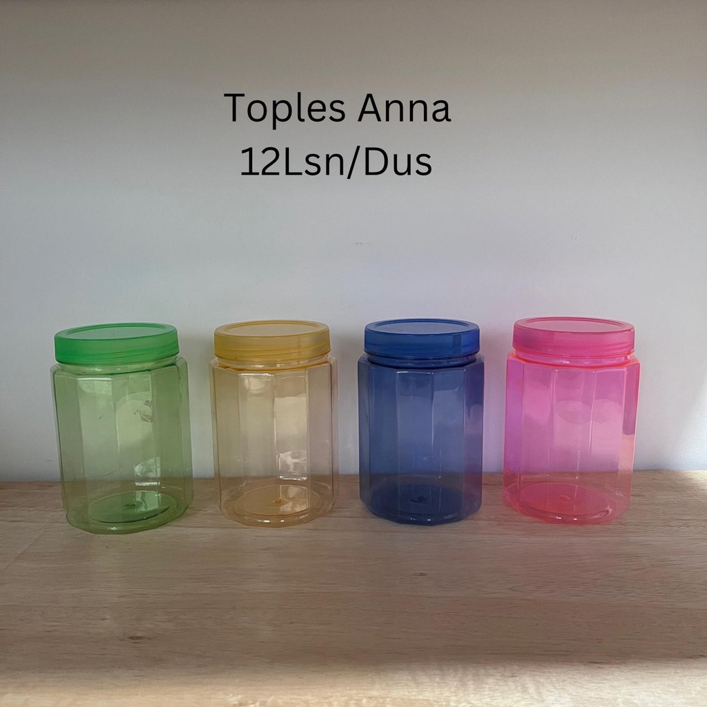 [4pcs] - Toples plastik Anna isi 4 warna 1,5L