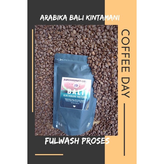 

Kopi arabika Bali kintamani Natural proses Bubuk dan roastbean