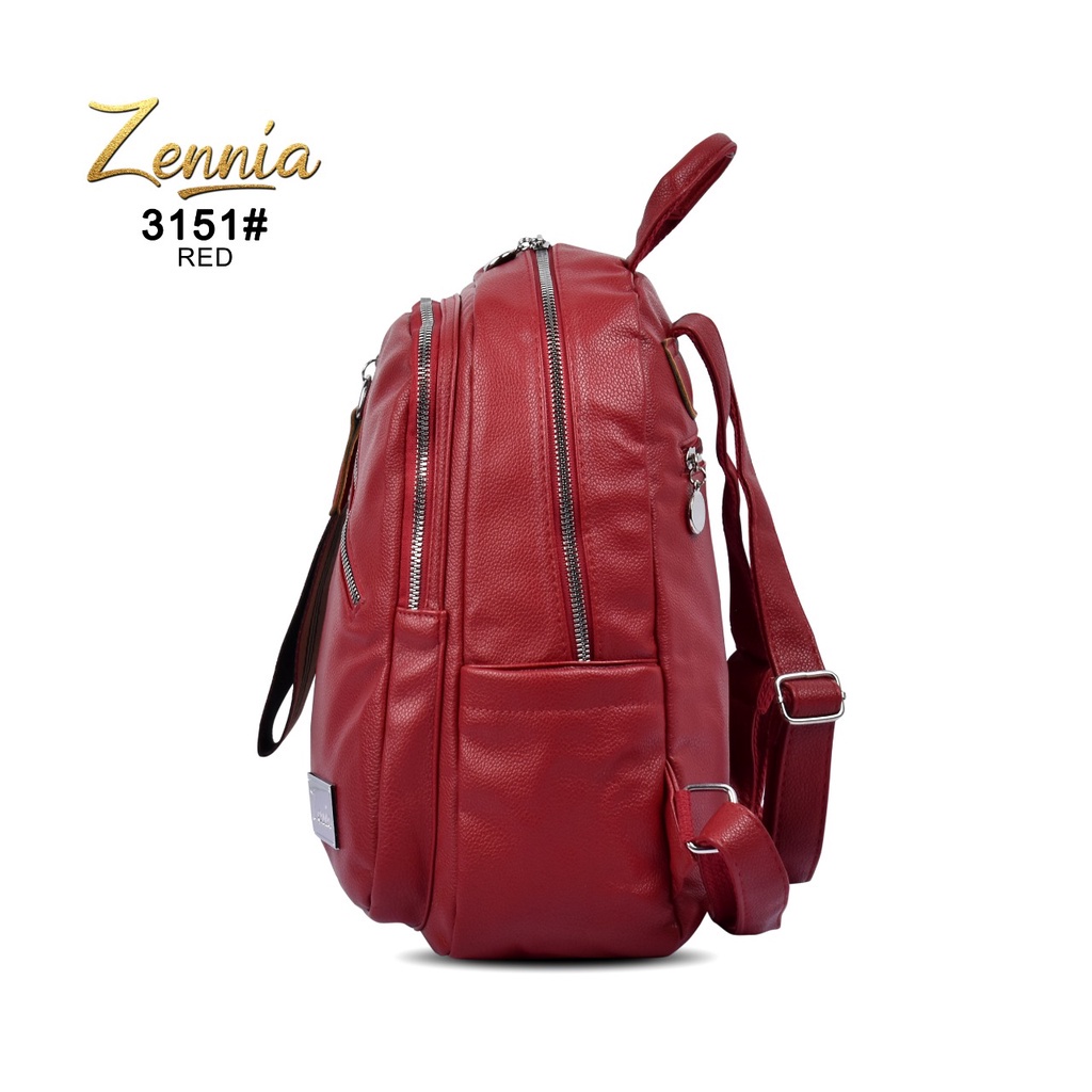 Tas Ransel Fashion Wanita Zennia 3151 Tas Wanita Punggung Kulit Backpack Kantor Kerja Kuliah Travell Outdoor