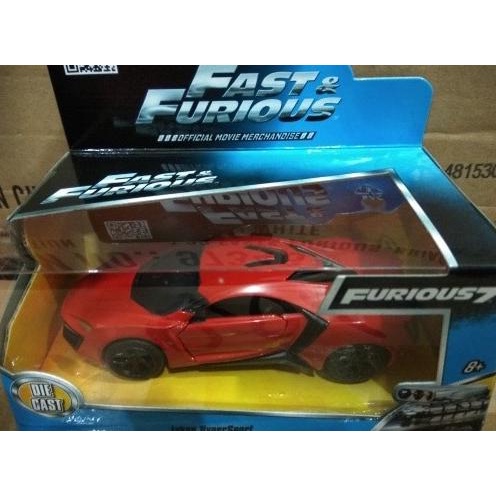 diecast jada fast furious 1/32 lykan hypersport