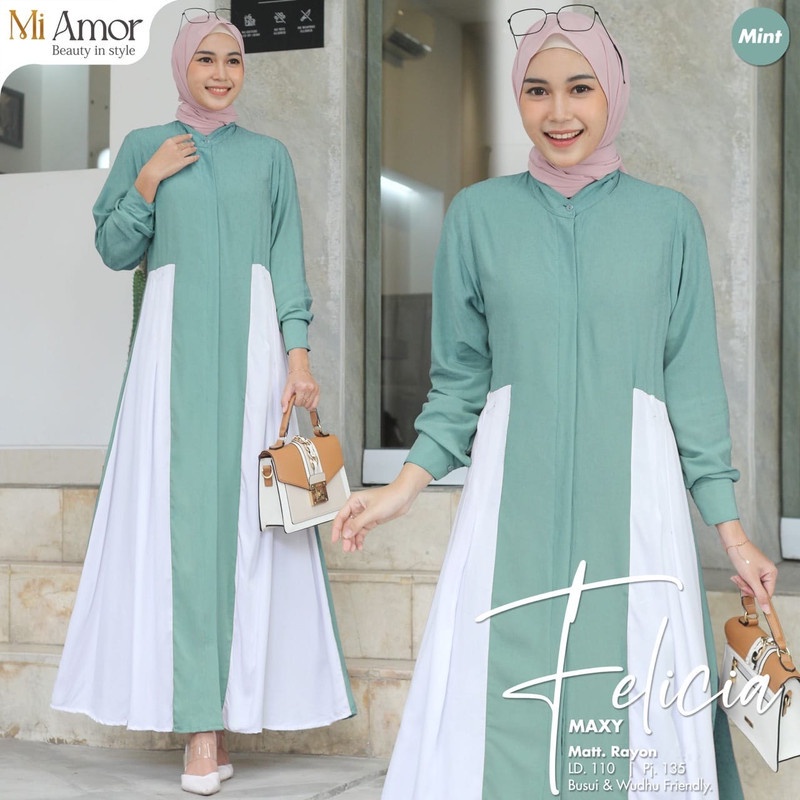 FELICIA MAXY DRESS POLOS ORIGINAL by MI AMOR