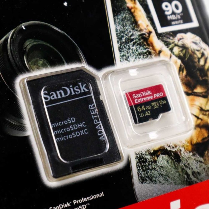 MICRO SD MICROSD SANDISK EXTREME PRO MEMORY UHS-I 64GB 200MBPS