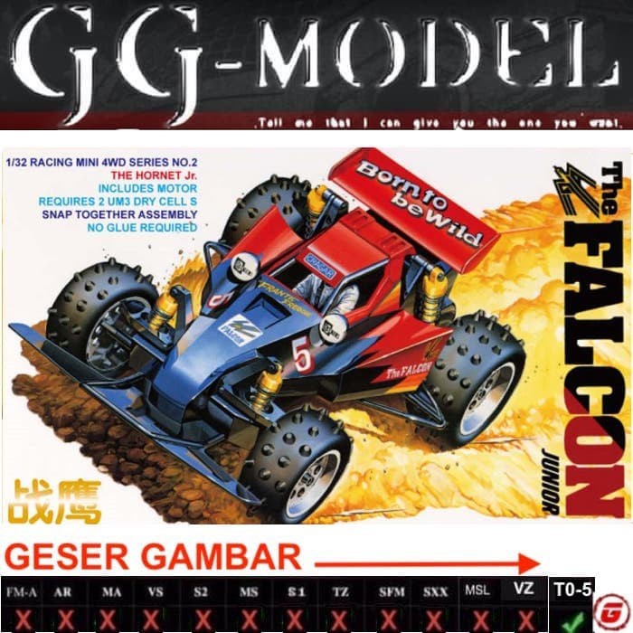 Vehicle Model Rep Tamiya 18006 The Falcon Jr Rz